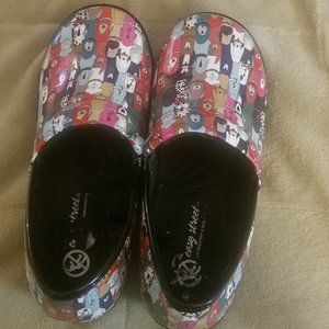 Women's Easy Works by Easy Street  Dogs Safety Shoes Size 8W